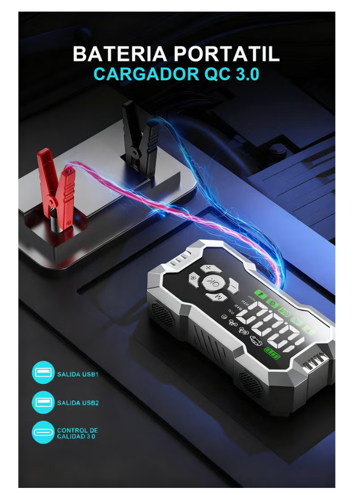 X-SCOOT XS-625 Multifunctional Power Bank 5-in-1 — 10000mAh | Car Jump Starter & Portable Charger