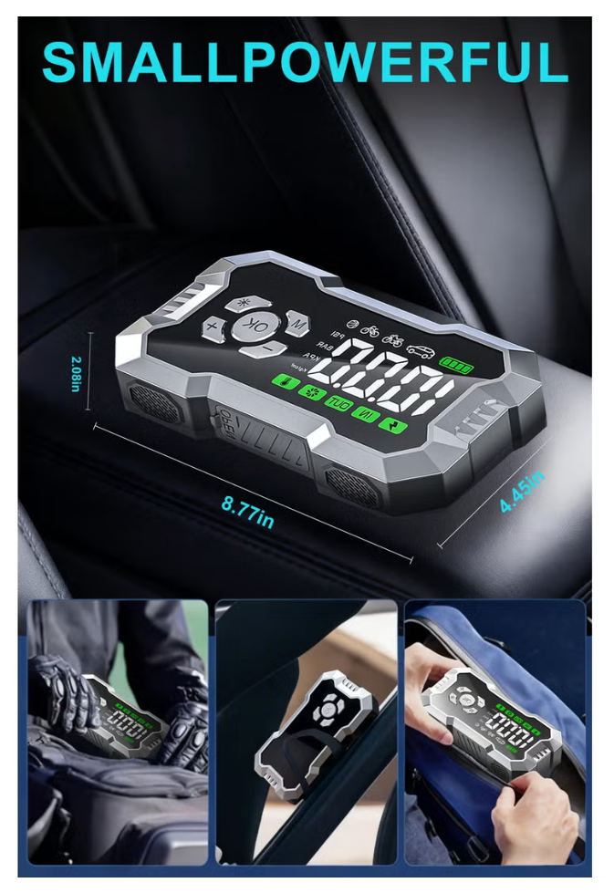 X-SCOOT XS-625 Multifunctional Power Bank 5-in-1 — 10000mAh | Car Jump Starter & Portable Charger