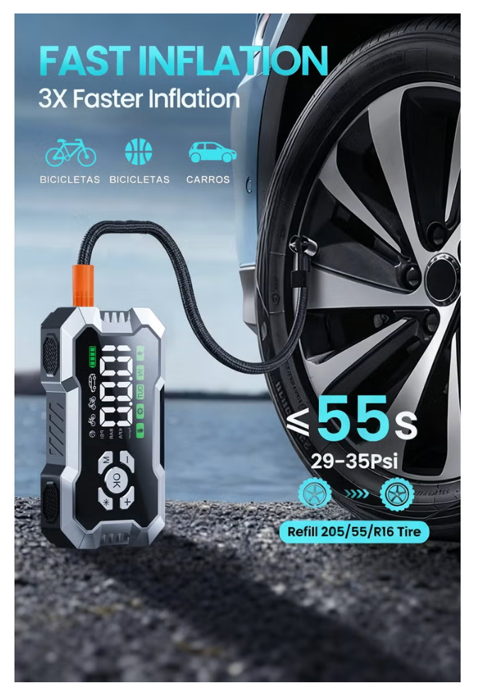 X-SCOOT XS-625 Multifunctional Power Bank 5-in-1 — 10000mAh | Car Jump Starter & Portable Charger
