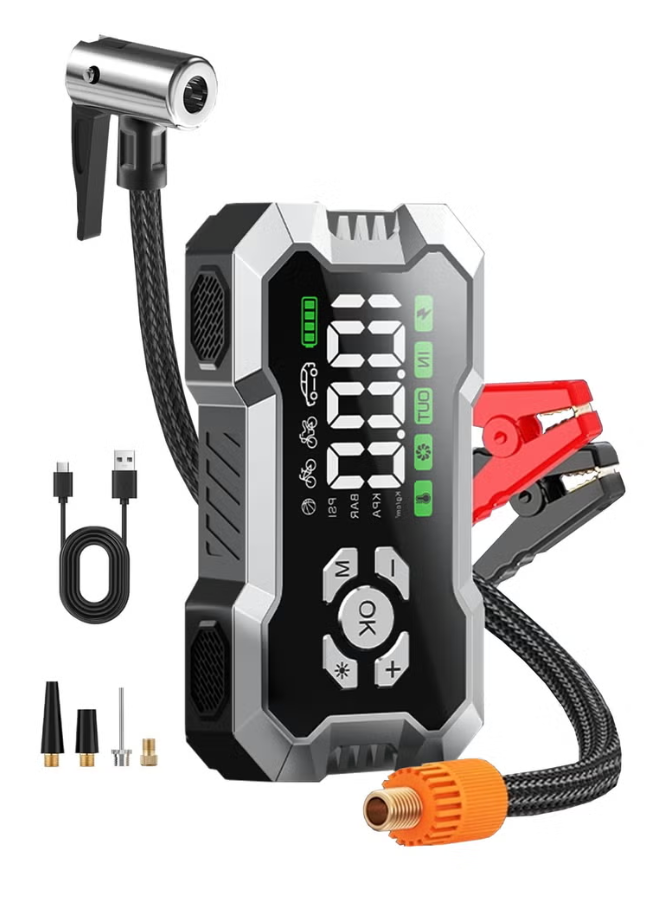 X-SCOOT XS-625 Multifunctional Power Bank 5-in-1 — 10000mAh | Car Jump Starter & Portable Charger