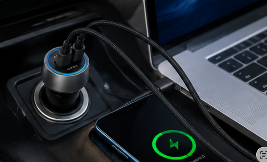 X-FAST 55W Fast Charging Car Charger Kit – USB-C & USB-A Dual Port